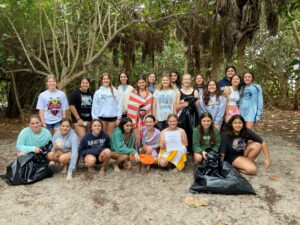 Naples Knights Softball Beach Cleanup