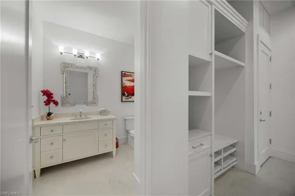 Powder Bath and Garage Entrance